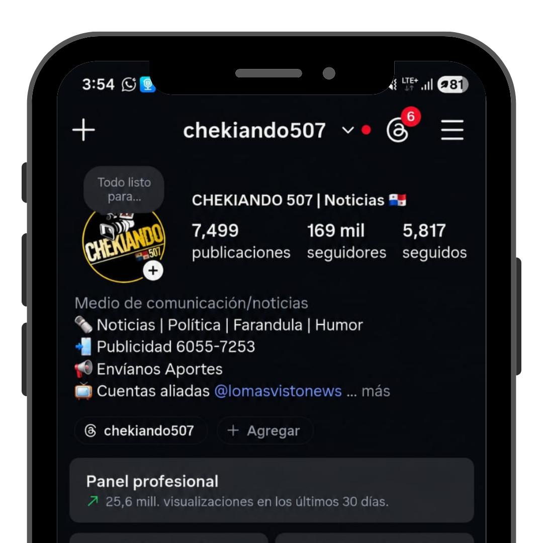 CHEKIANDO507                      170,000 Seguidores