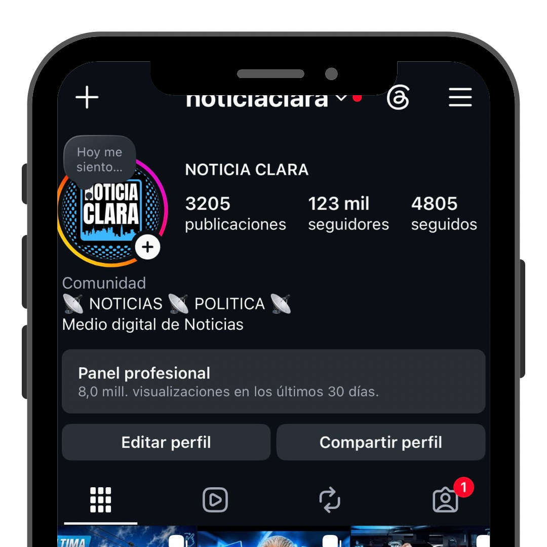 NOTICIA CLARA                            123,000 Seguidores